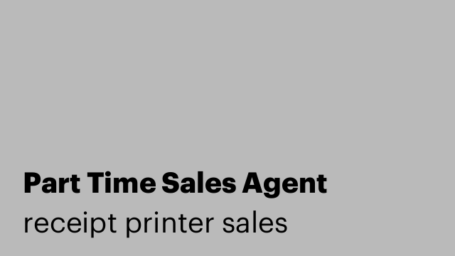 Part Time Sales Agent