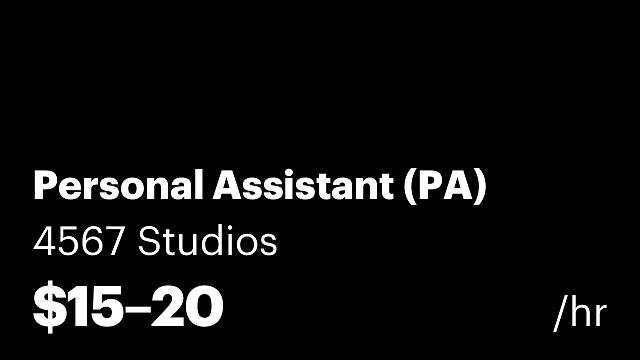 Personal Assistant (PA)
