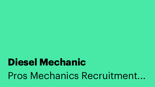 Diesel Mechanic