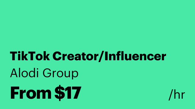 TikTok Creator/Influencer