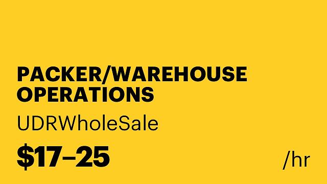 PACKER/WAREHOUSE OPERATIONS