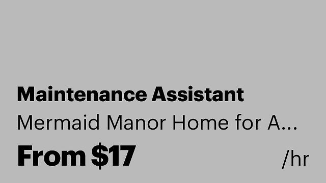 Maintenance Assistant