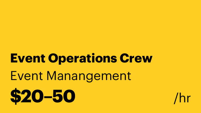 Event Operations Crew