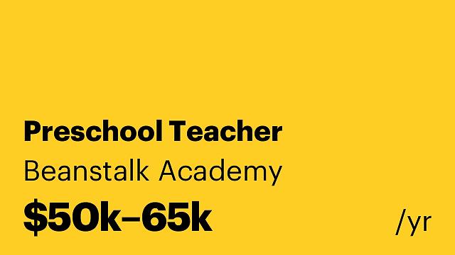 Preschool Teacher
