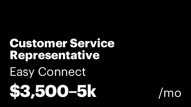 Customer Service Representative