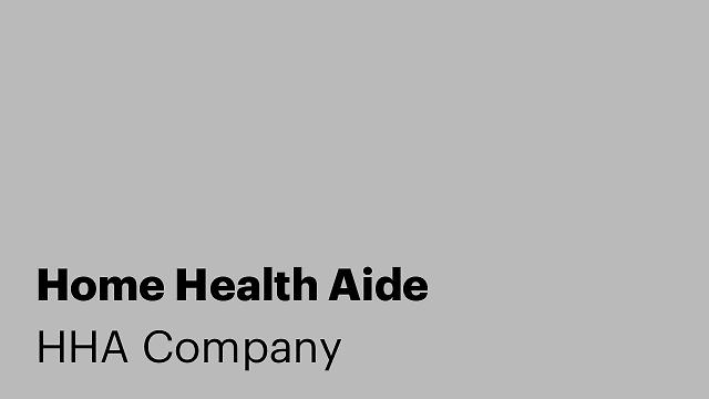 Home Health Aide