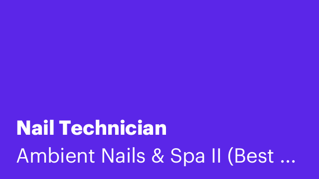 Nail Technician