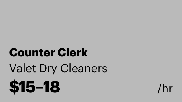 Counter Clerk