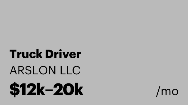 Truck Driver