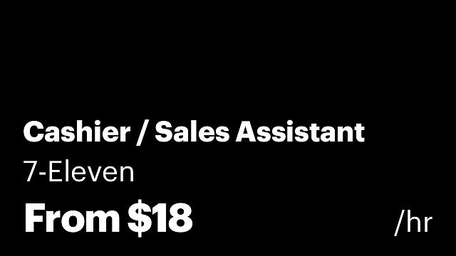 Cashier / Sales Assistant