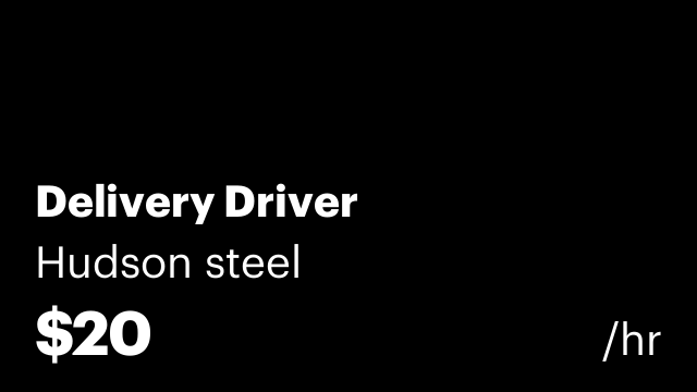 Delivery Driver