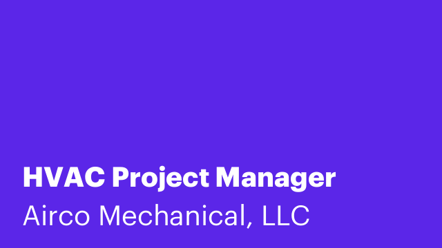 HVAC Project Manager