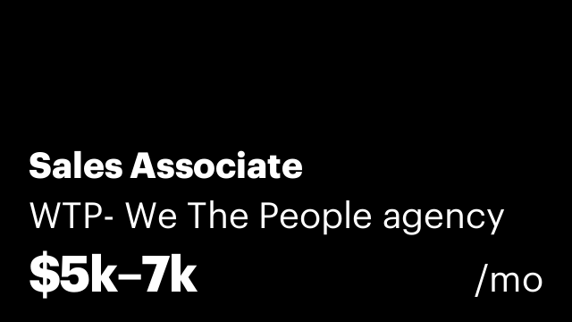 Sales Associate
