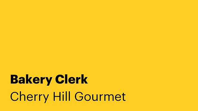 Bakery Clerk