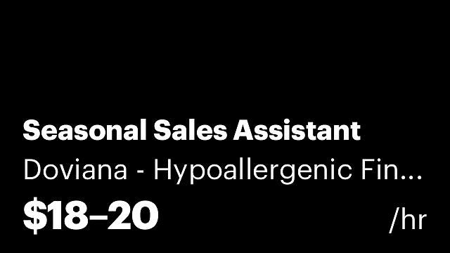 Seasonal Sales Assistant