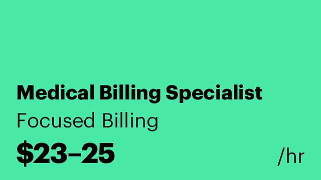 Medical Billing Specialist