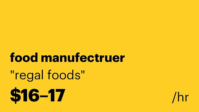 food manufectruer