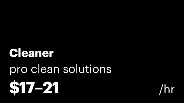 Cleaner