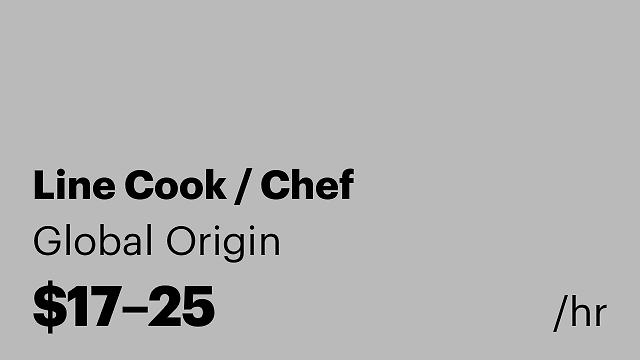 Line Cook / Chef
