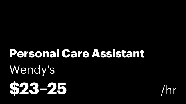 Personal Care Assistant