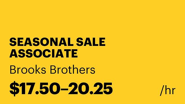 SEASONAL SALE ASSOCIATE