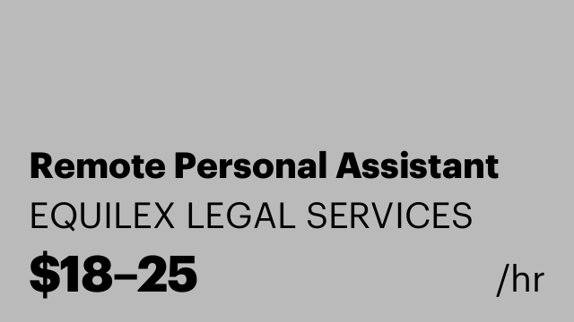 Remote Personal Assistant