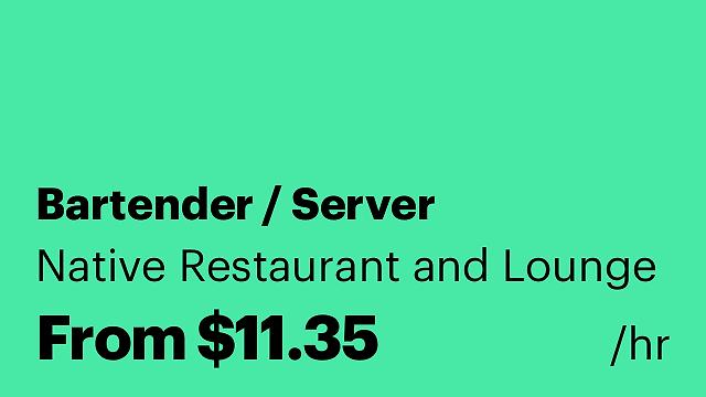 Bartender / Server