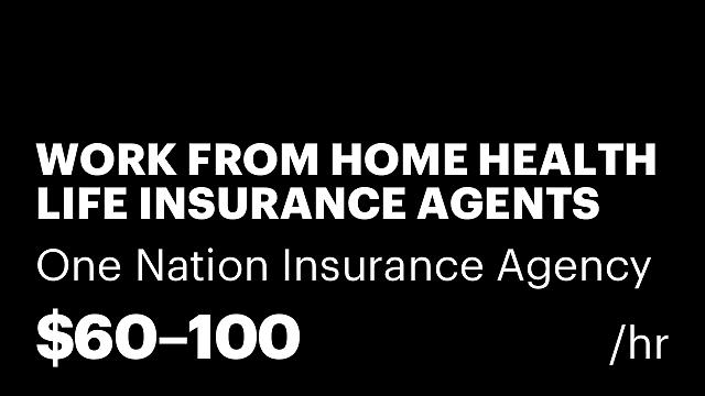 WORK FROM HOME HEALTH LIFE INSURANCE AGENTS FFM CERTIFIED $400 Per Day