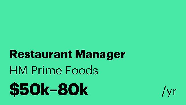 Restaurant Manager