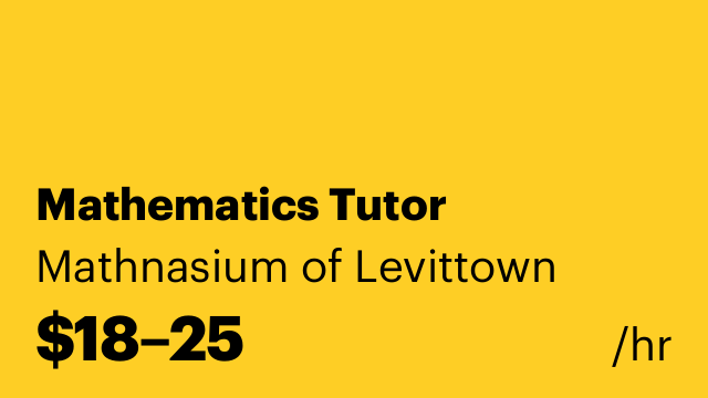 Mathematics Tutor