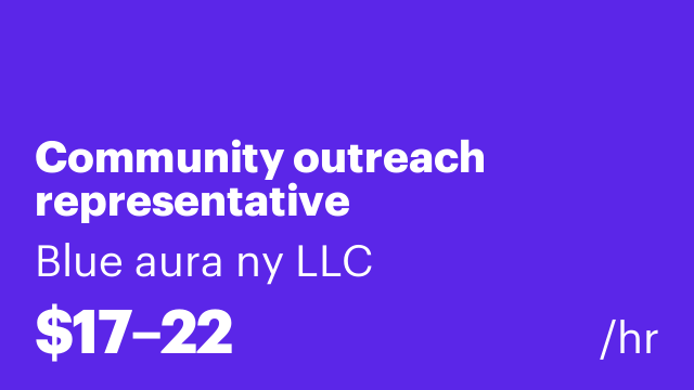 Community outreach representative