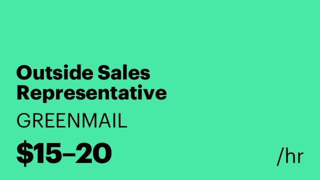 Outside Sales Representative