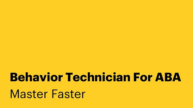 Behavior Technician For ABA