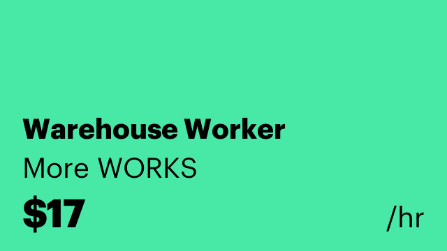 Warehouse Worker