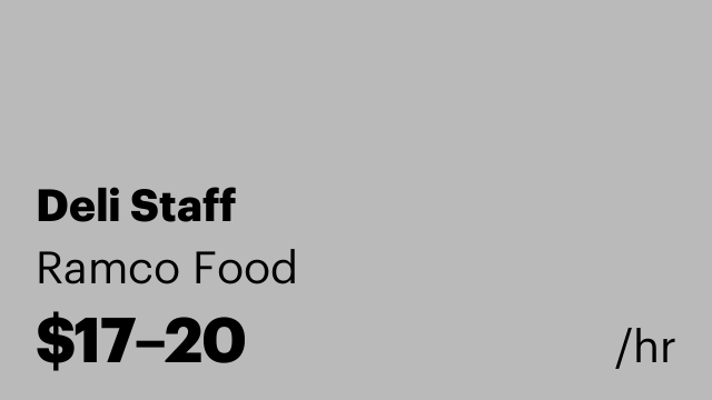 Deli Staff