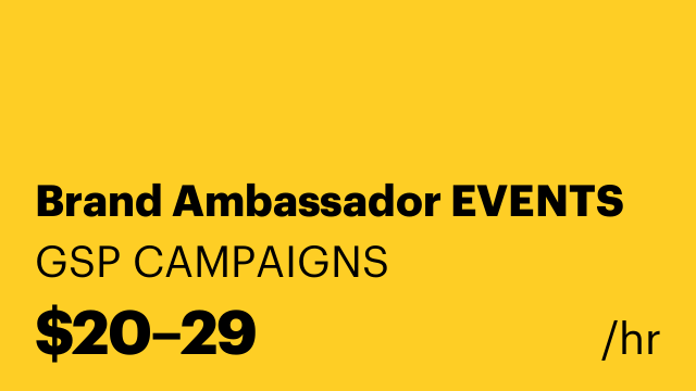Brand Ambassador EVENTS