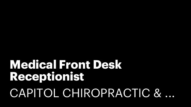 Medical Front Desk Receptionist