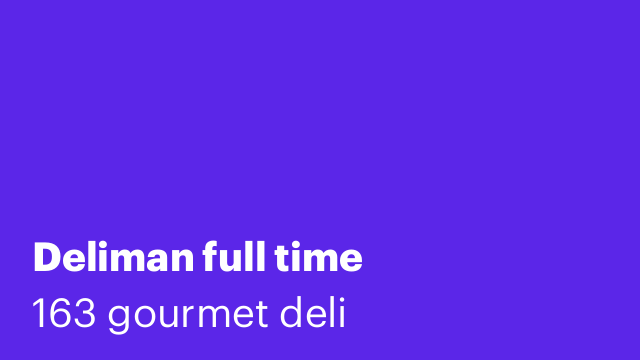 Deliman full time
