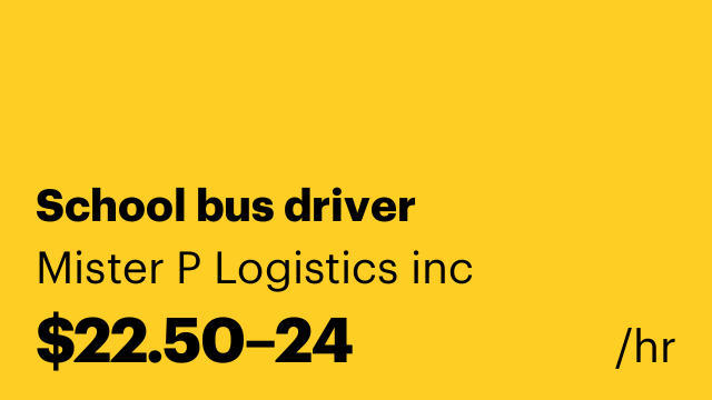 School bus driver