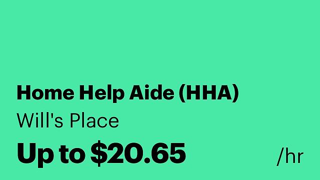 Home Help Aide (HHA)